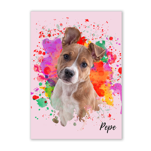 Retrato de mascotas diseño STAIN