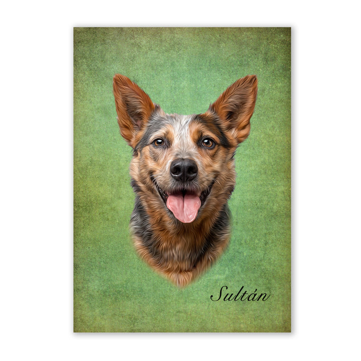 Retrato realista de mascotas