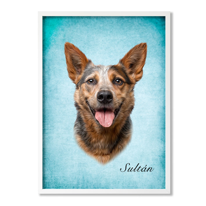 Retrato realista de mascotas