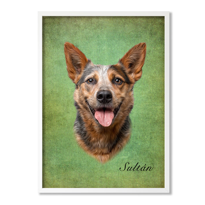 Retrato realista de mascotas
