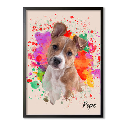 Retrato de mascotas diseño STAIN