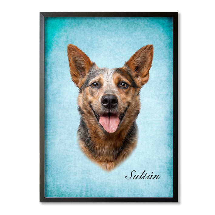 Retrato realista de mascotas