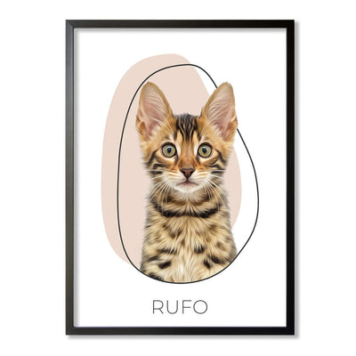 Cuadro de mascotas diseño ART