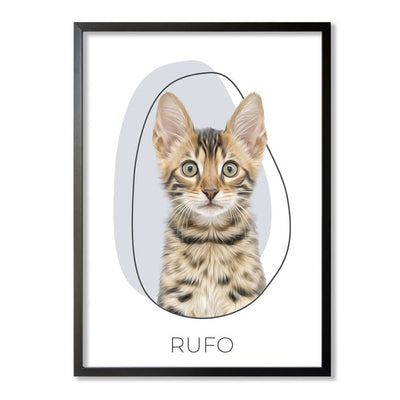 Cuadro de mascotas diseño ART
