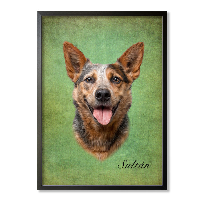 Retrato realista de mascotas