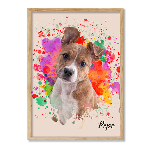 Retrato de mascotas diseño STAIN