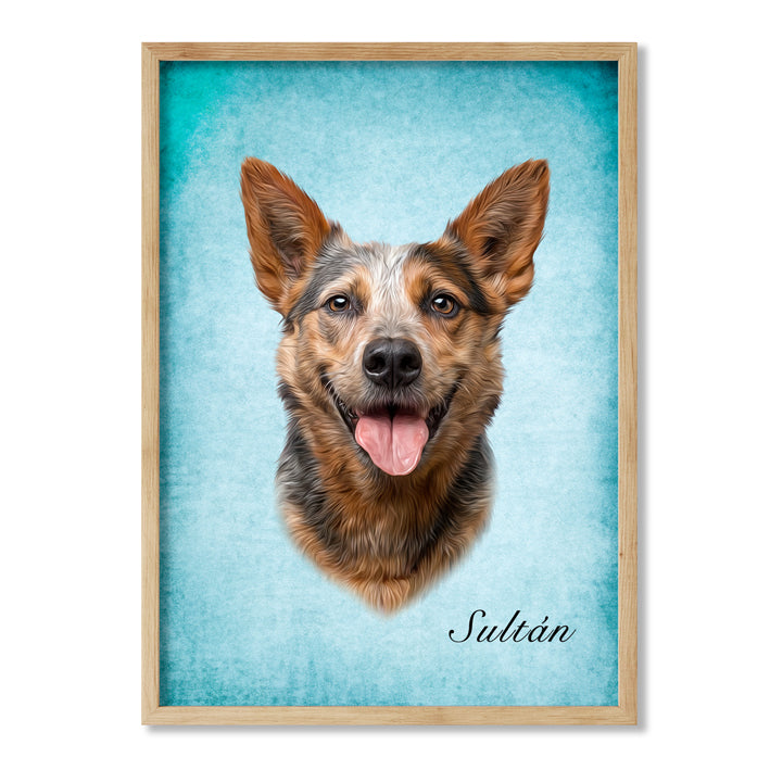 Retrato realista de mascotas
