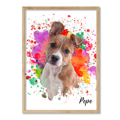 Retrato de mascotas diseño STAIN