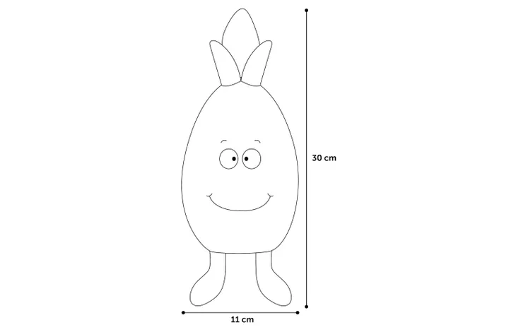 juguete para perros modelo piña dimensiones 30 cm