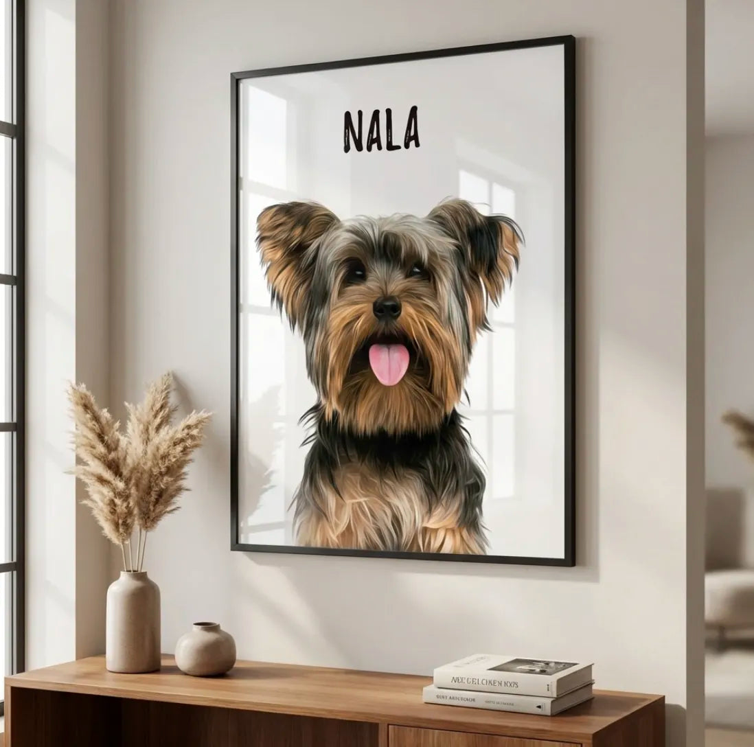 Retratos de mascotas personalizados