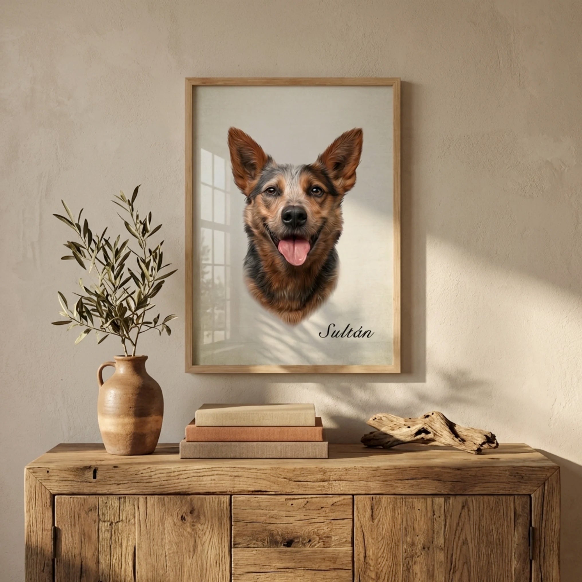 Retrato realista de mascotas