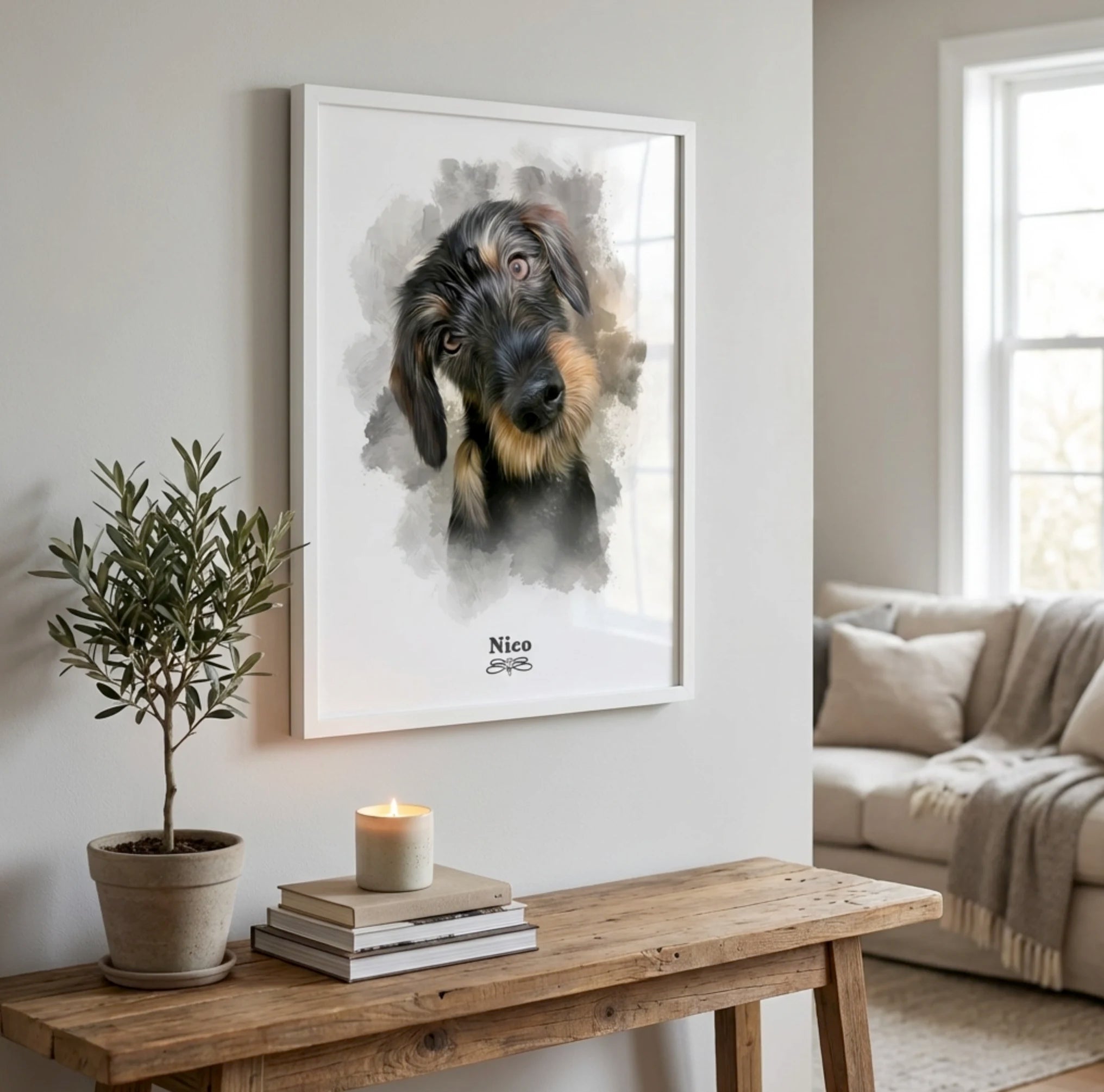 Retrato perro personalizado