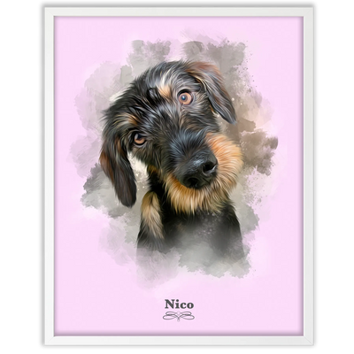 Retrato perro personalizado