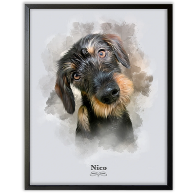 Retrato perro personalizado