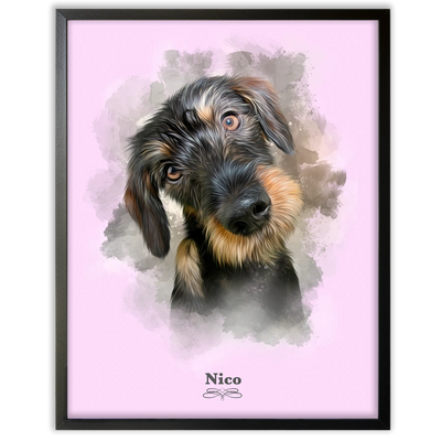 Retrato perro personalizado