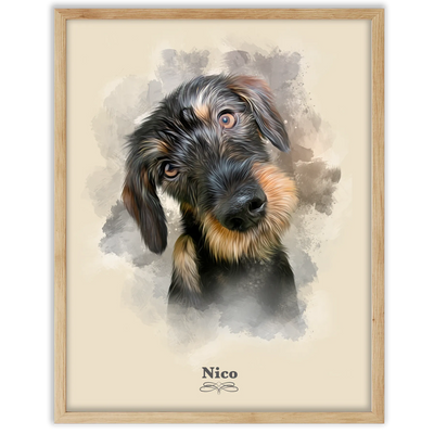 Retrato perro personalizado