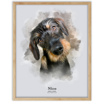 Retrato perro personalizado