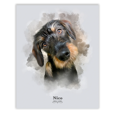 Retrato perro personalizado