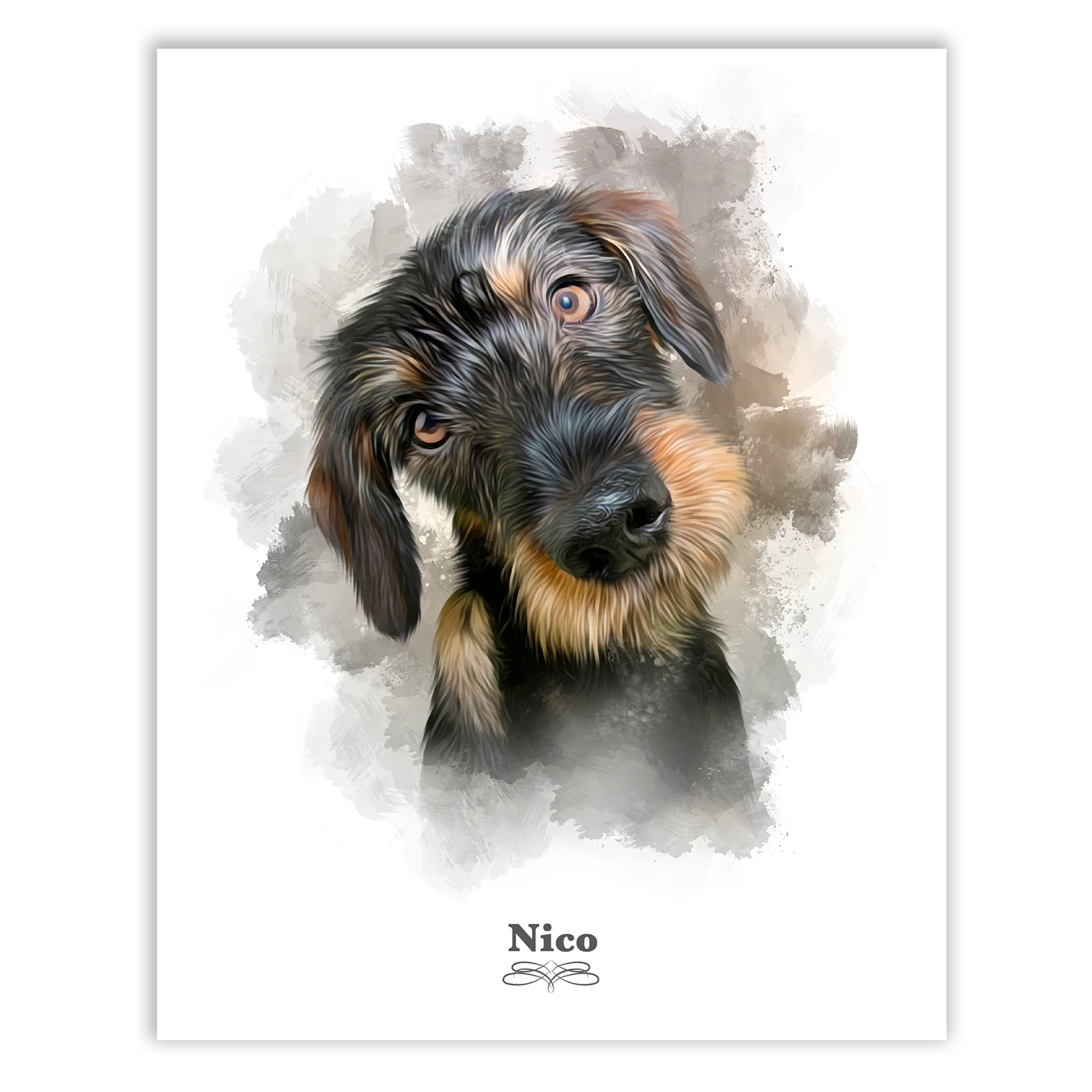 Retrato perro personalizado