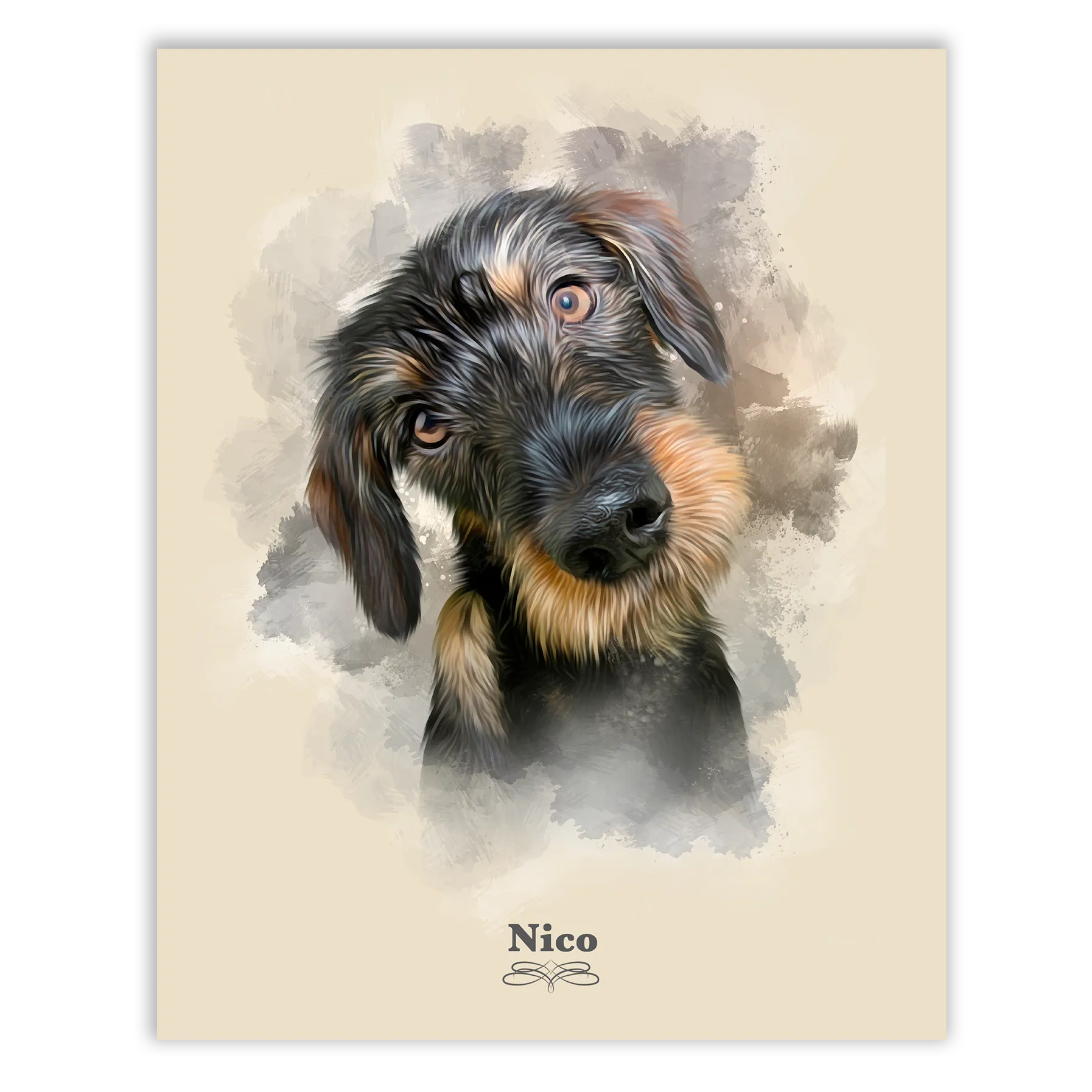 Retrato perro personalizado
