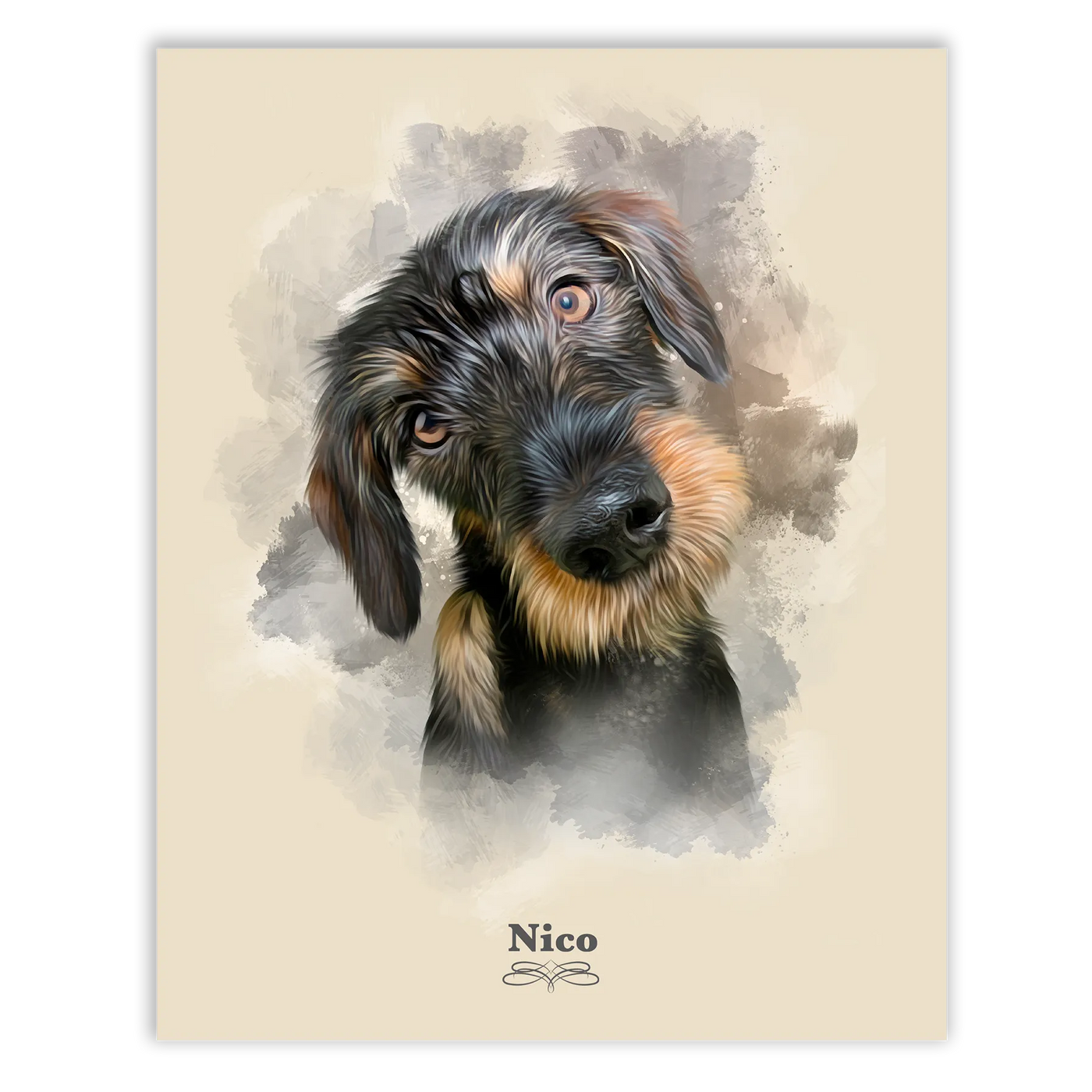 Retrato perro personalizado