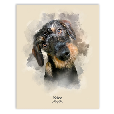 Retrato perro personalizado