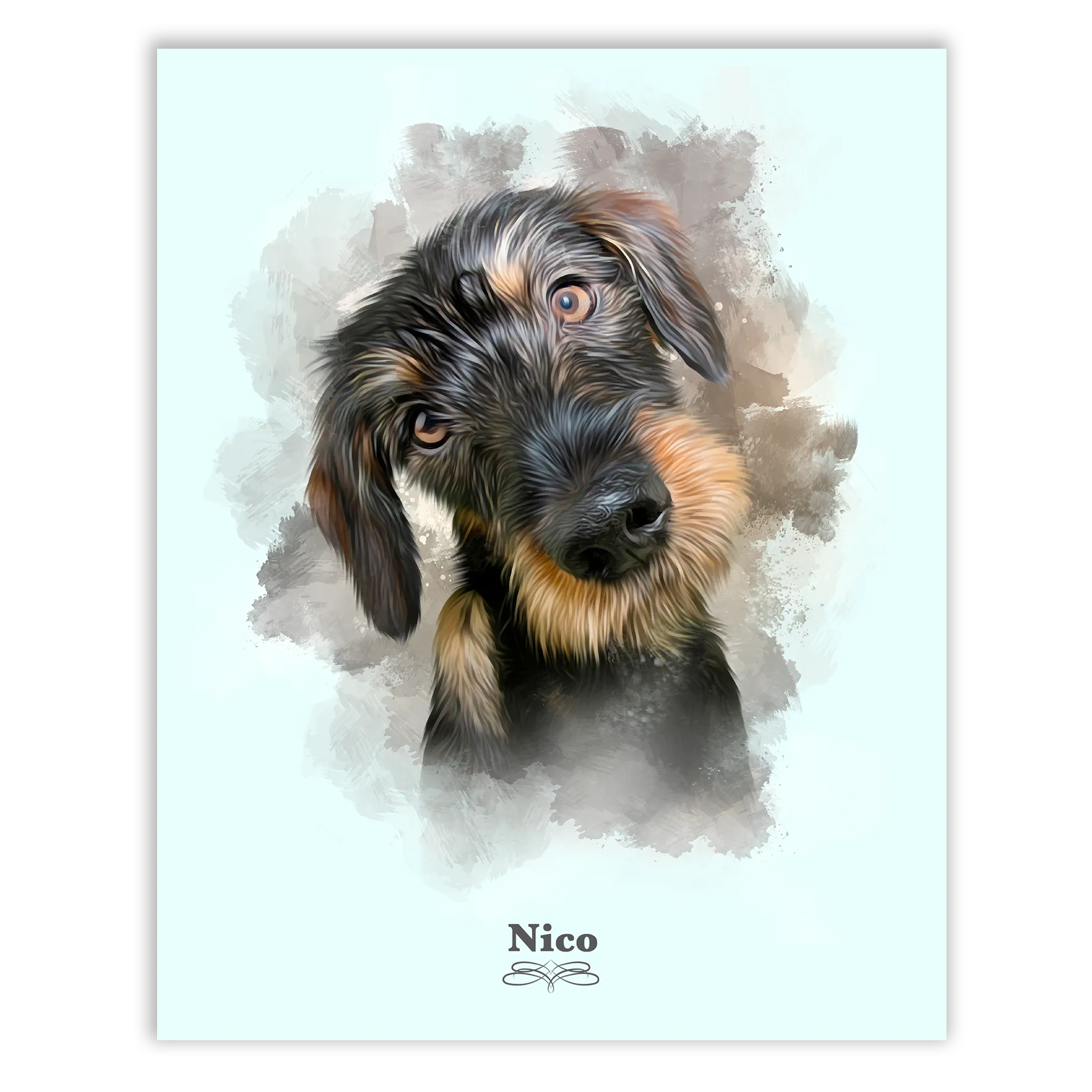 Retrato perro personalizado