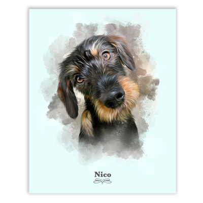 Retrato perro personalizado