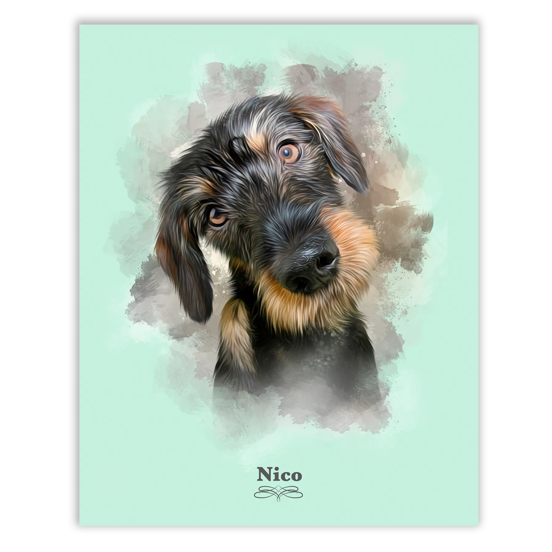 Retrato perro personalizado