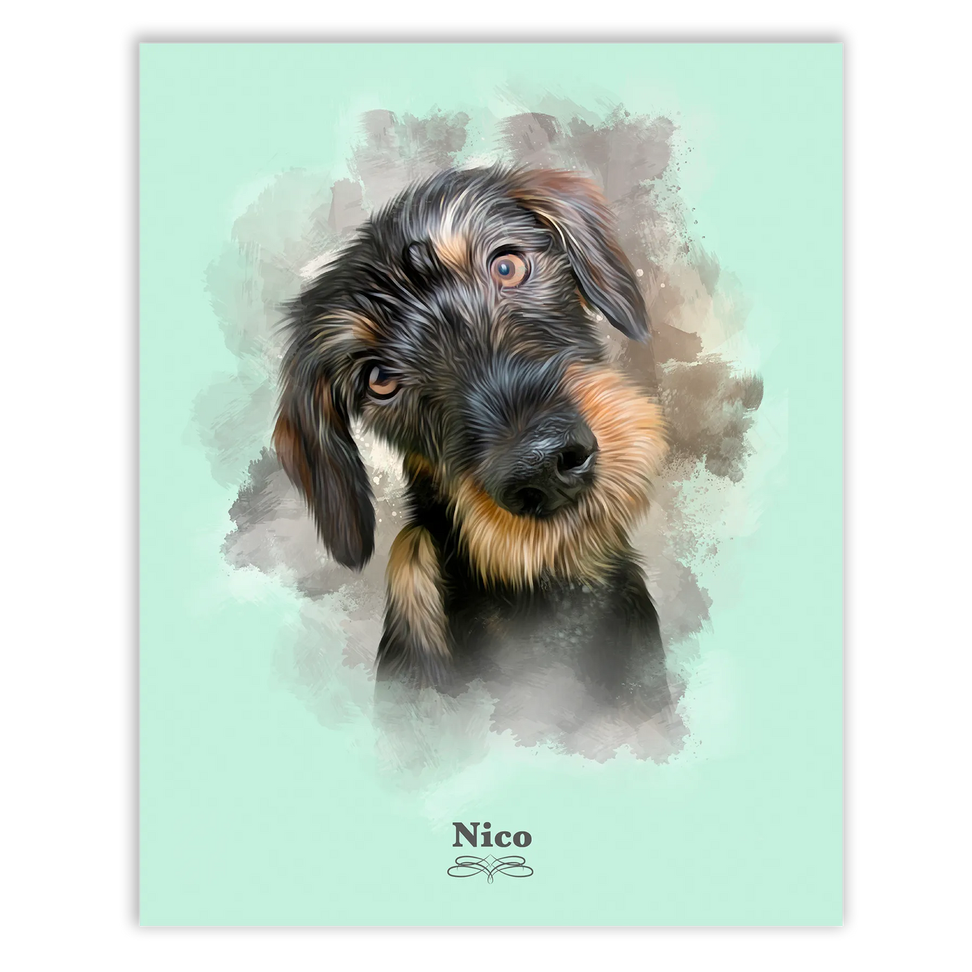 Retrato perro personalizado