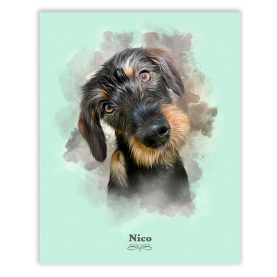 Retrato perro personalizado