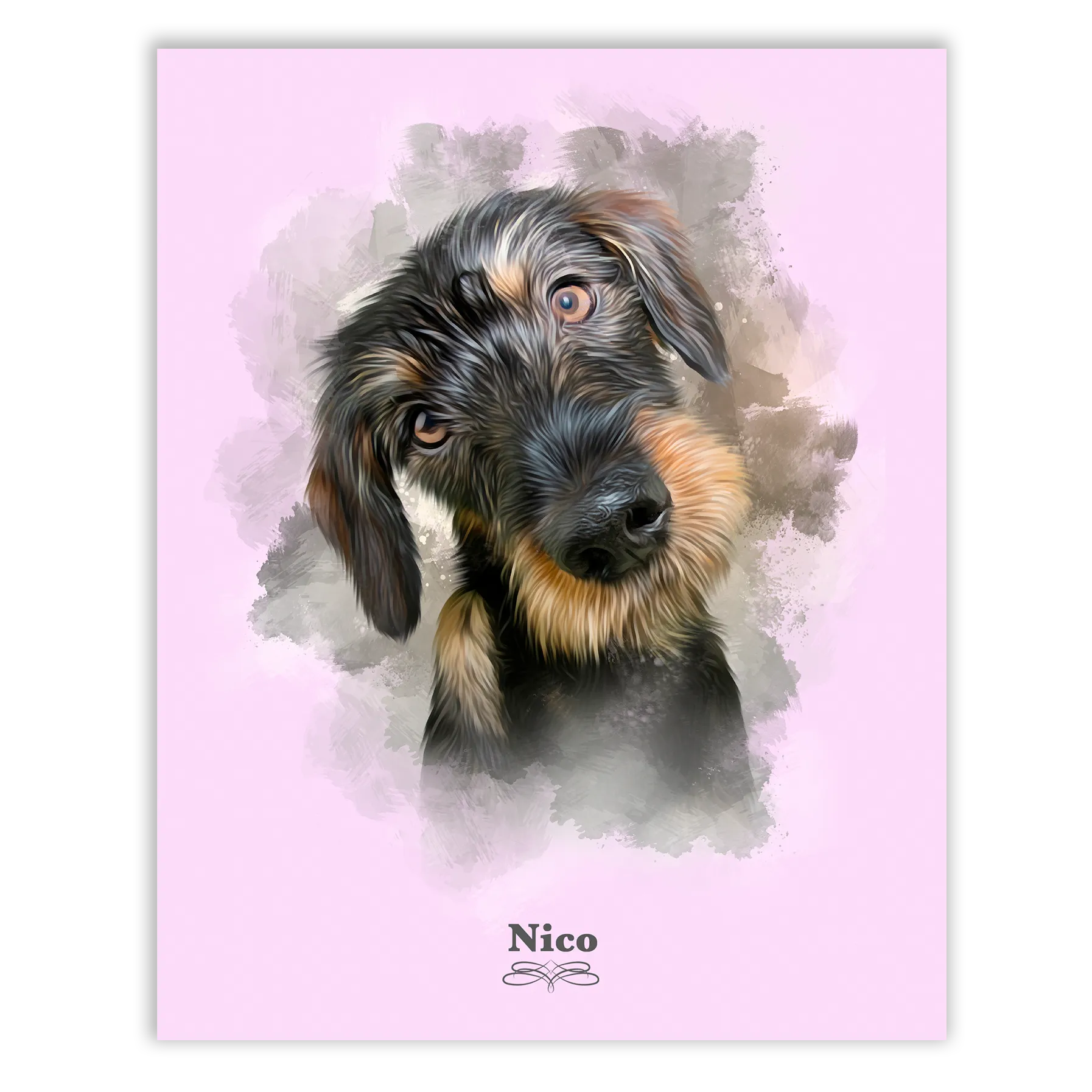Retrato perro personalizado
