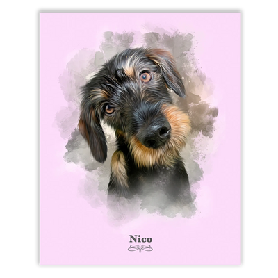 Retrato perro personalizado