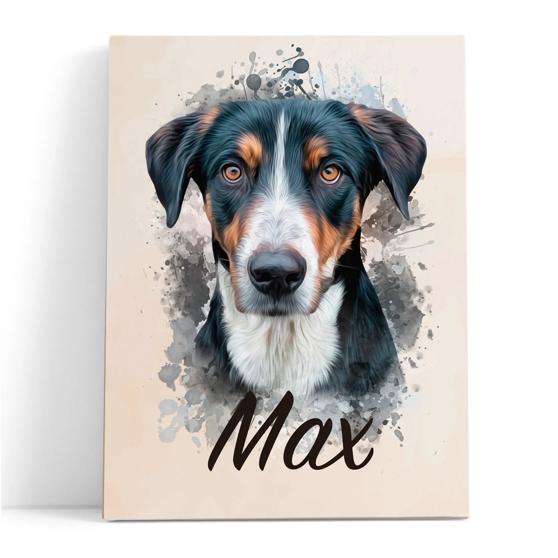 Retrato de mascota en acuarela