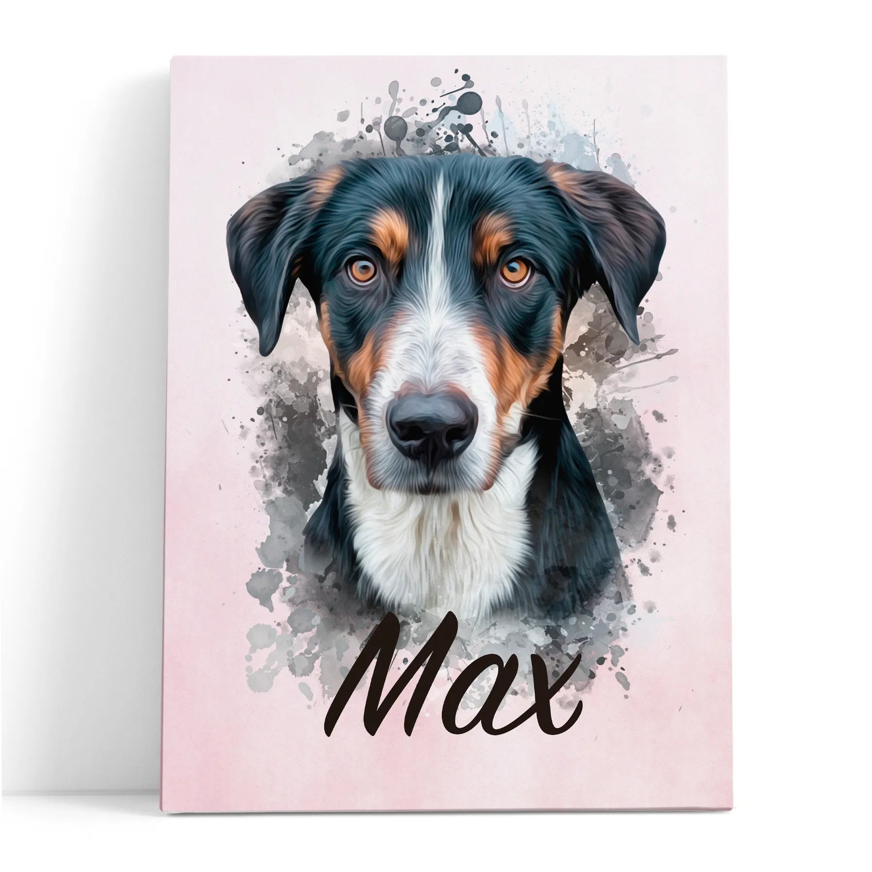 Retrato de mascota en acuarela