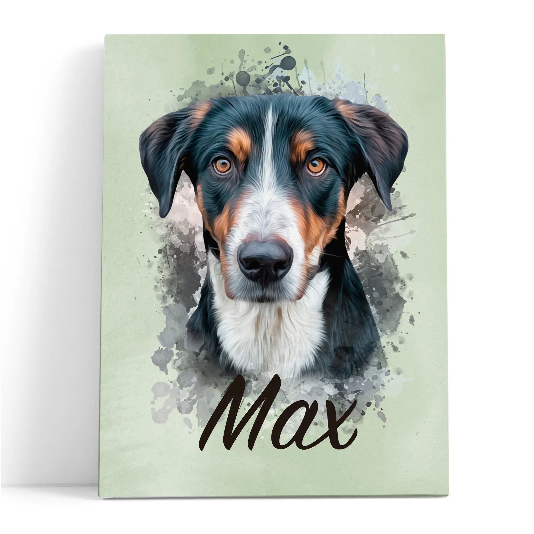 Retrato de mascota en acuarela