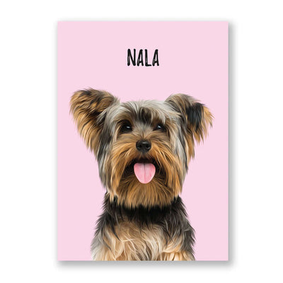 retrato mascota personalizado