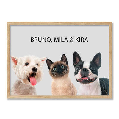 retratos personalizados de gatos
